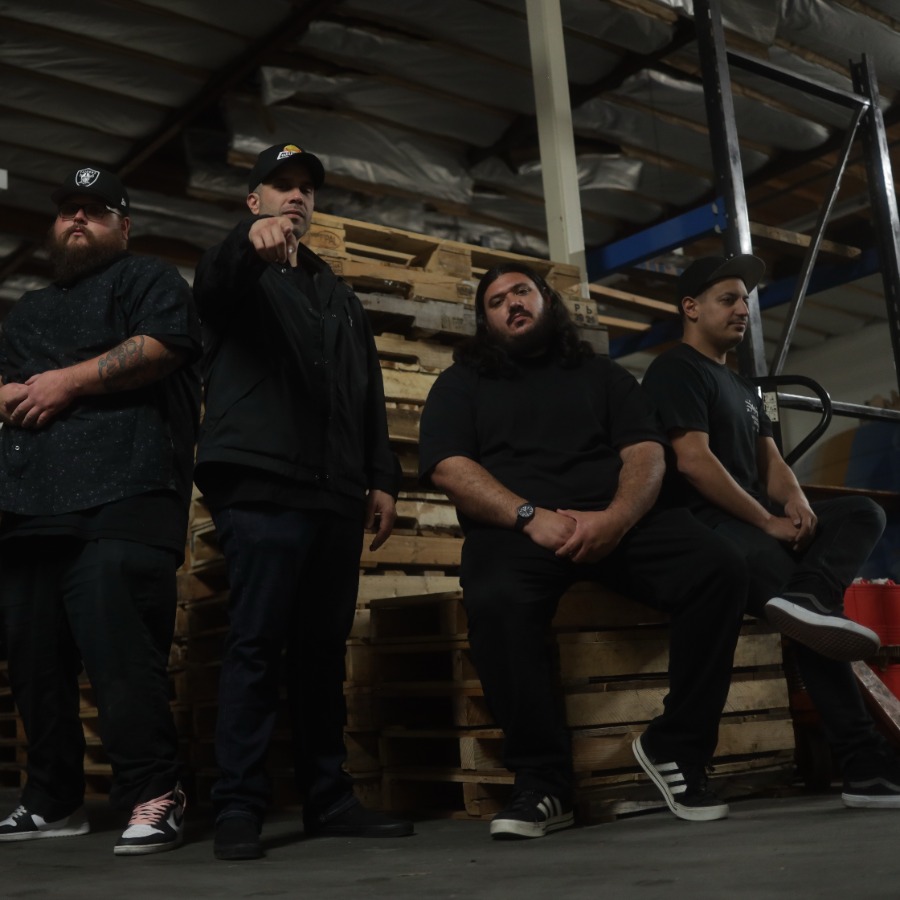 A Block, the Oakland alt and nu metal band featured in Nu Metal News 8 October 2026, photographed in a warehouse