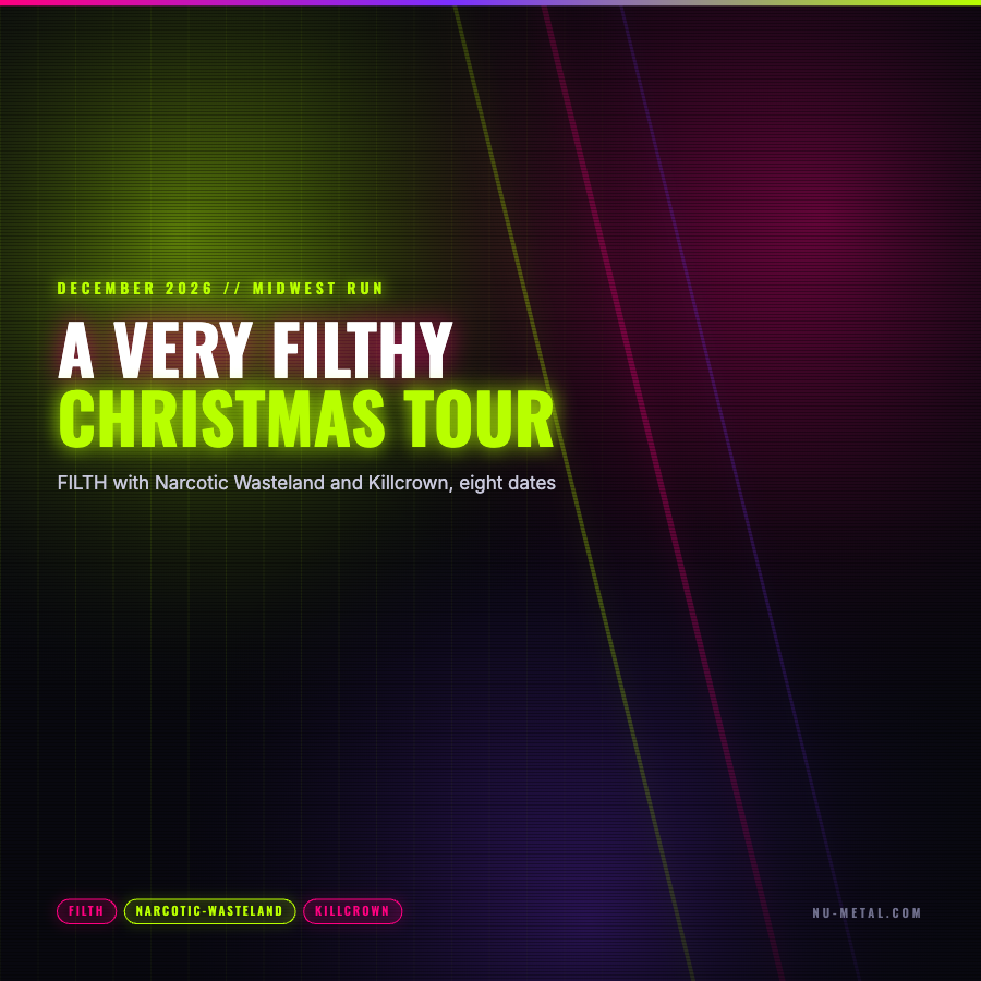 FILTH A Very Filthy Christmas Tour December 2026 dates card