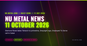 Nu Metal News 11 October 2026 daily column cover card