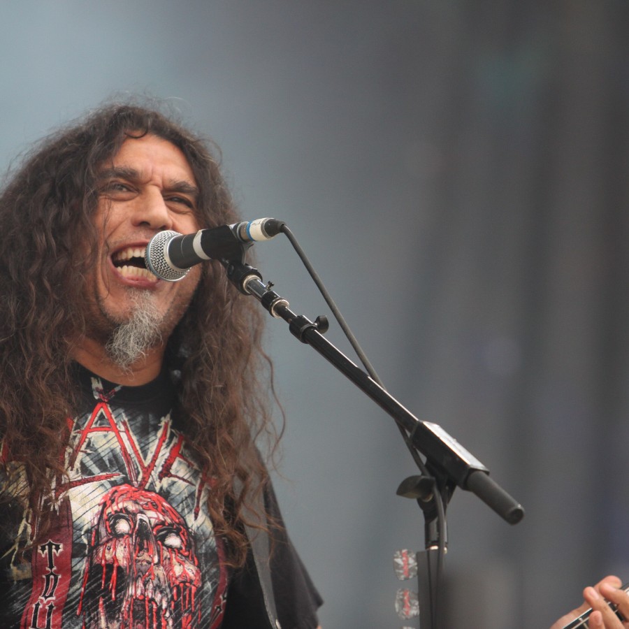 Tom Araya of Slayer performing live at Sonisphere in 2010