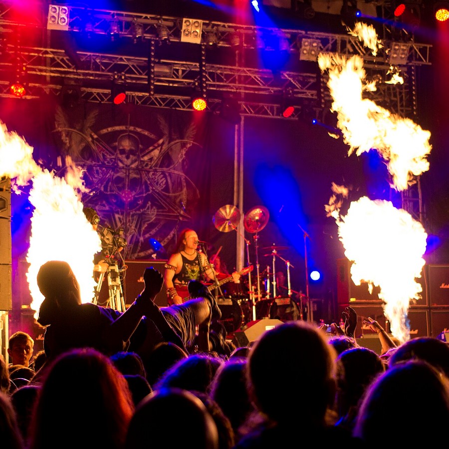 Venom performing live at Brutal Assault 2014